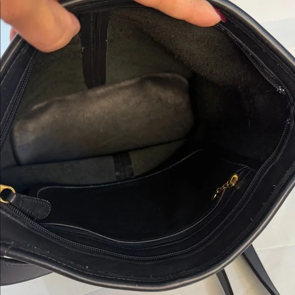 Coach Vintage 4153 Black Leather Messenger Bag❤️❤️❤️🎀 - Picture 11 of 15